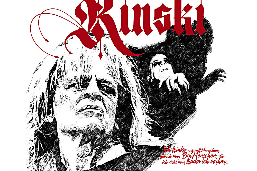 Klaus Kinski - Skizze
