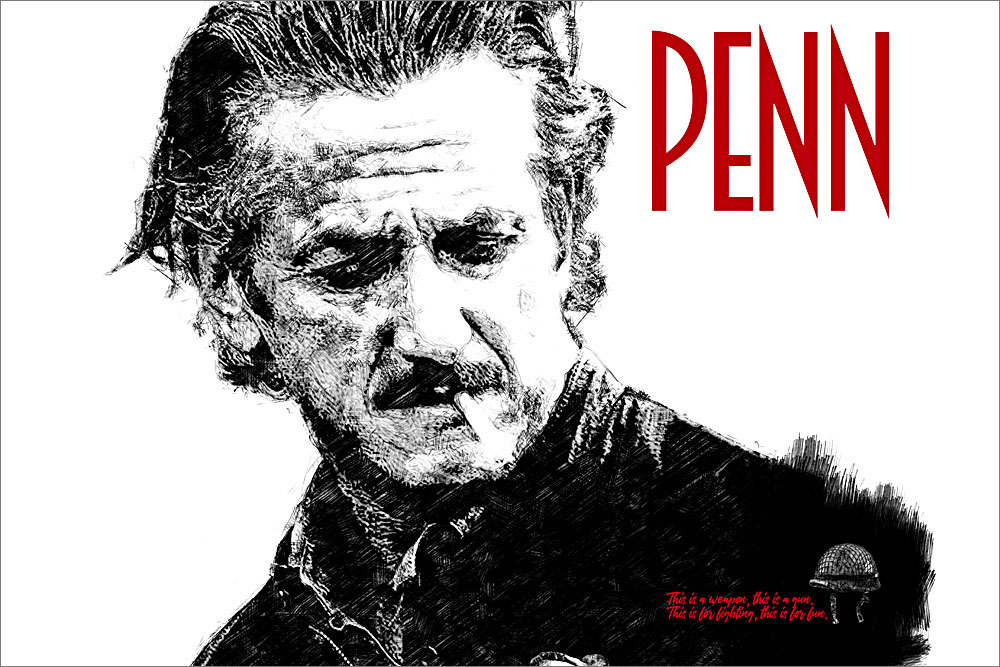 Sean Penn - Skizze